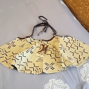 Woodin strappy flare top